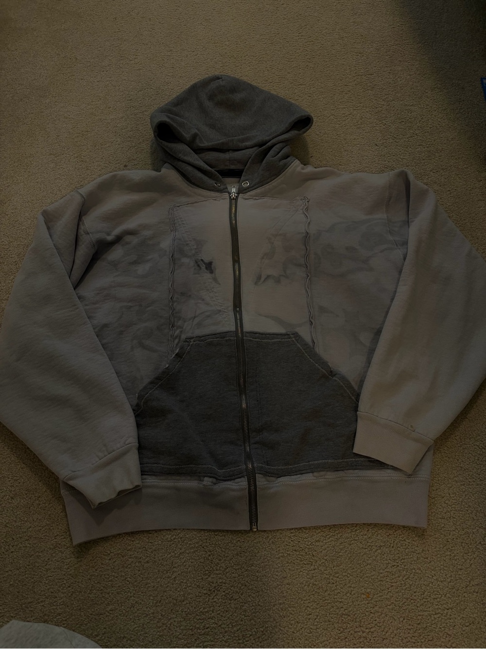 Vintage Streetwear Zip Up Sweater - Thrift find!!